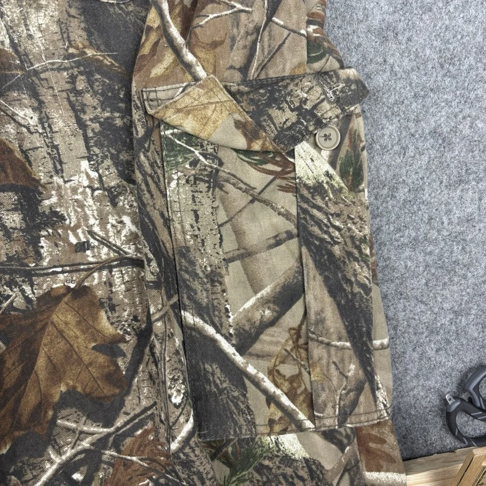 Realtree Camo Pants Mens 44x32 Cargo Outdoors Tactical Woodland Adjustable Hems‎